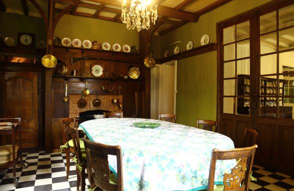 The dining-room and the kitchen
